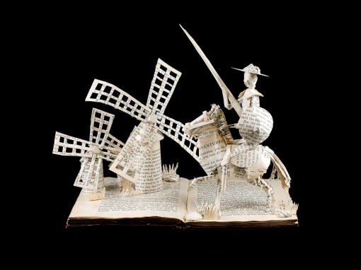 Book Sculpture: Don Quixote
